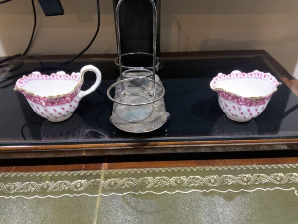 Copeland Spode Strawberry’s & Cream rare Old Crow Pattern - Image 4