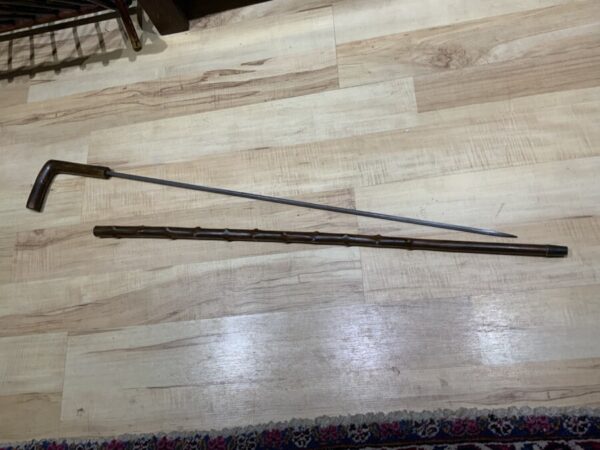 Irish Blackthorn walking stick sword stick superb