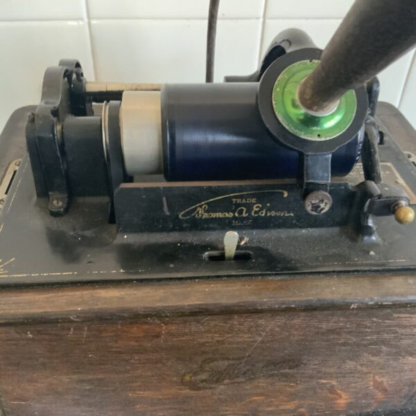 Phonograph Standard Edison with Crane & Witches Horn - Image 9