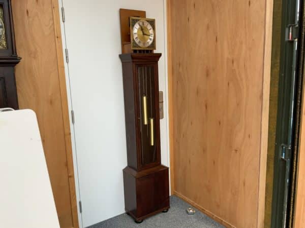 Long Cased Clock Triple Weight Driven Musical Antique Clocks 4
