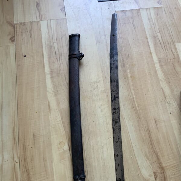 Katana Blade & Saya tang signed 18th Century Antique Swords 8