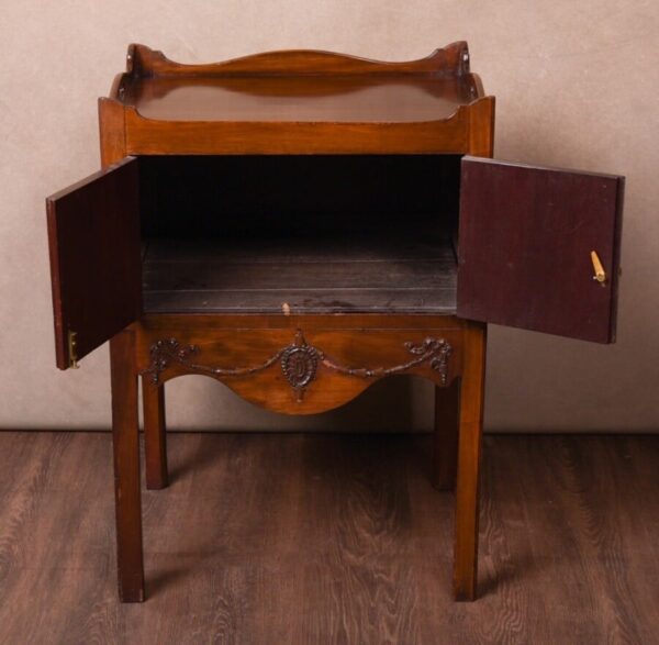 Adams Style Mahogany Bedside Cabinet SAI1510 Antique Cabinets 12