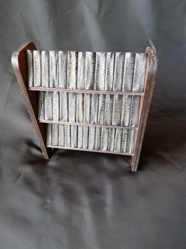 COMPLETE WORKS OF SHAKESPEARE in MINIATURE BOOKS miniature Antique Bookcases 3