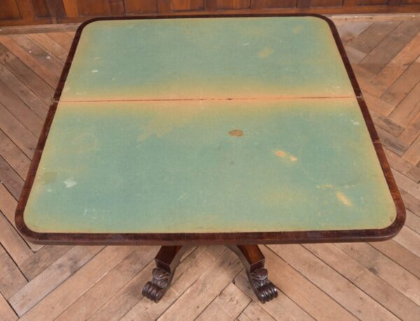 Victorian Rosewood Fold Over Card Table SAI2225 - Image 14