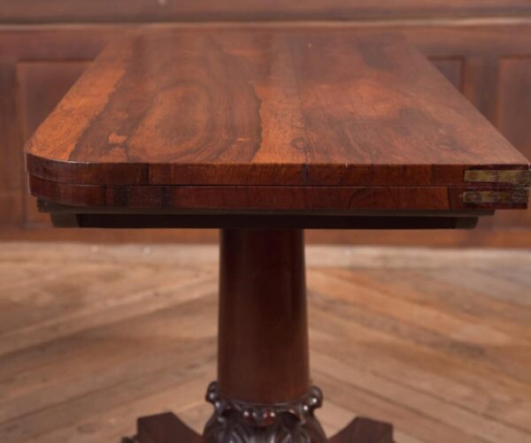 Victorian Rosewood Fold Over Card Table SAI2225 Antique Tables 13