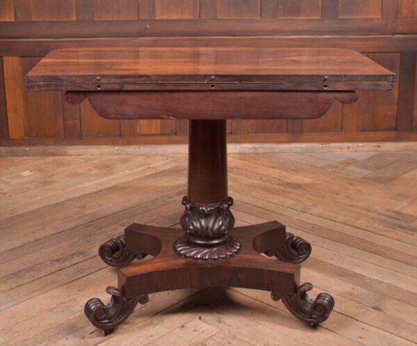 Victorian Rosewood Fold Over Card Table SAI2225 - Image 10