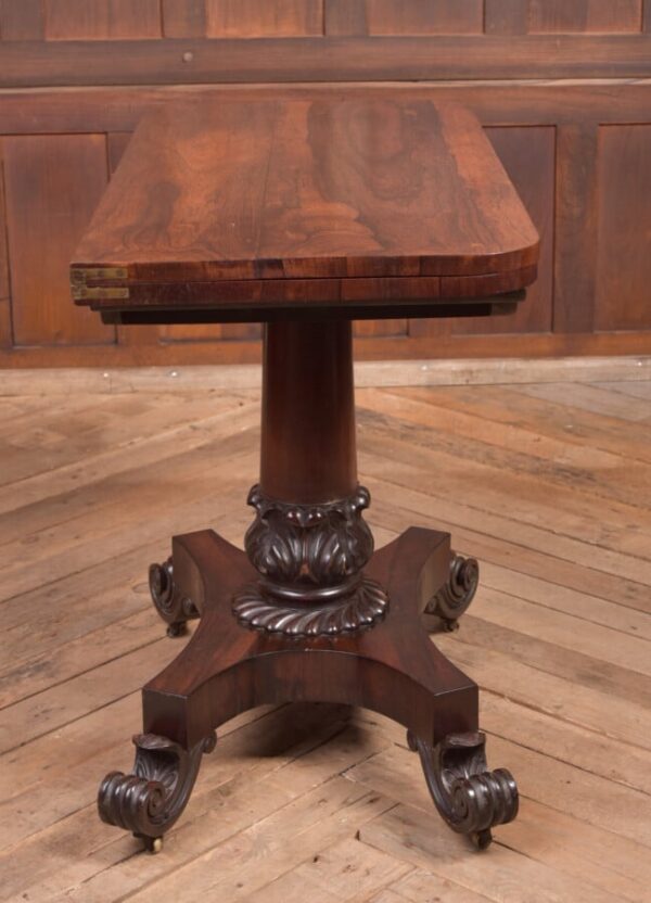 Victorian Rosewood Fold Over Card Table SAI2225 - Image 9