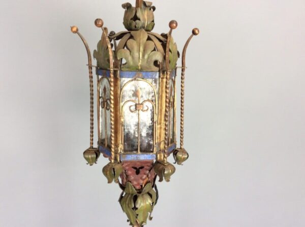 19th Century Gothic Revival Floor Lantern floor lamp Antique Lighting 11