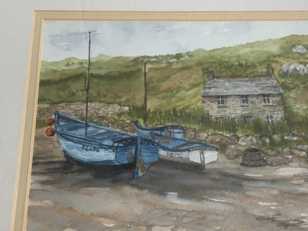 Barbara Morgan “ Penberth, Cornwall “ Watercolour Antique Art 6