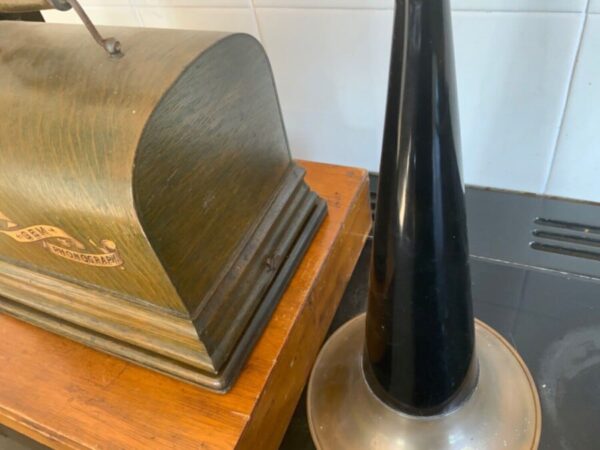 Edison Phonograph The Gem with Witches Horn Antique Collectibles 5