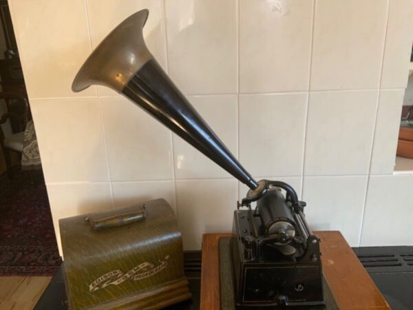 Edison Phonograph The Gem with Witches Horn Antique Collectibles 8