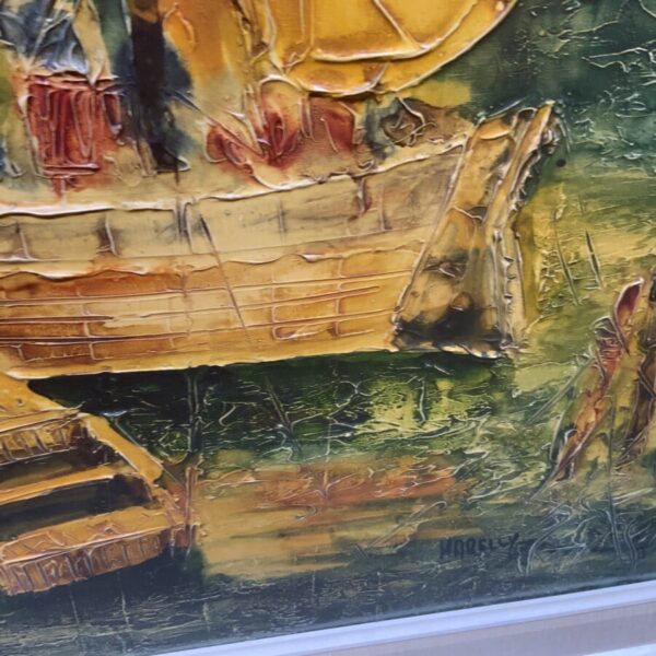 Painting 60’s oil on canvas - Image 17