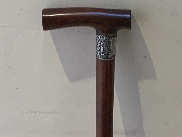 Superb Gentleman’s walking stick sword stick with silver collar - Image 5