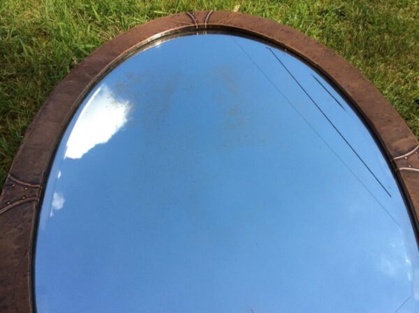 Arts and Crafts Large Copper Mirror - Image 4