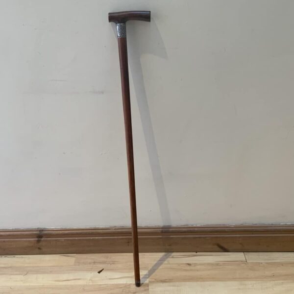 Superb Gentleman’s walking stick sword stick with silver collar - Image 9