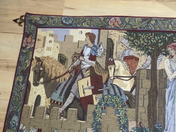 Winchester Cathedral Tapestry “ Arthurian Legend Antique Collectibles 5