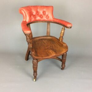 Late Victorian Desk Chair desk chair Antique Chairs