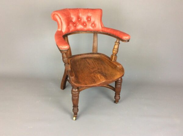 Late Victorian Desk Chair desk chair Antique Chairs 3