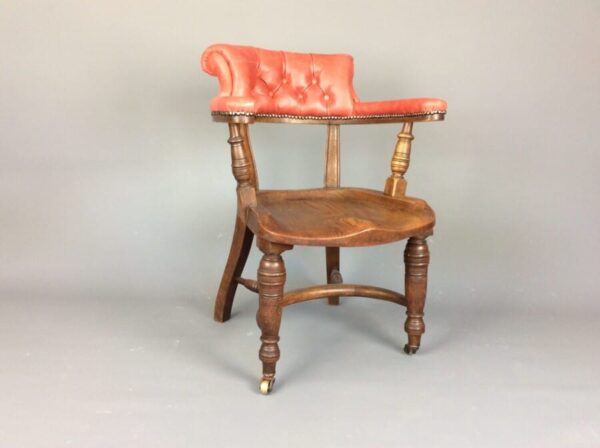 Late Victorian Desk Chair desk chair Antique Chairs 4