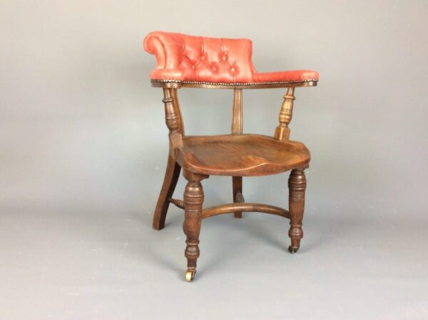 Late Victorian Desk Chair - Image 2