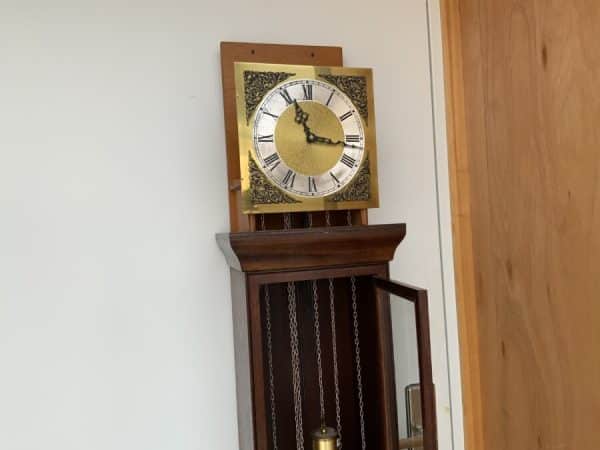 Long Cased Clock Triple Weight Driven Musical Antique Clocks 8