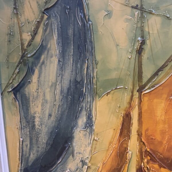 Painting 60’s oil on canvas - Image 7