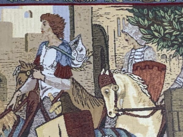 Winchester Cathedral Tapestry “ Arthurian Legend Antique Collectibles 15