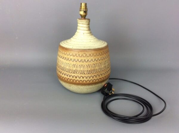 Mid Century Studio Pottery Lamp - Image 5