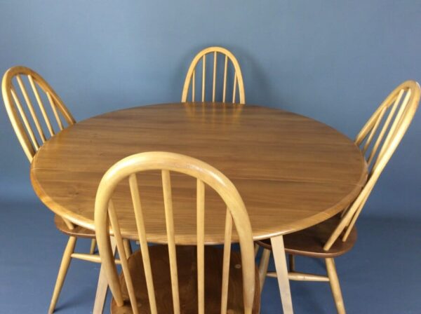 Mid Century Ercol Dining Table And Four Chairs Dining Furniture Antique Furniture 3