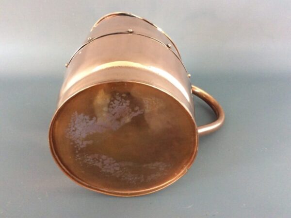 Large Arts and Crafts Riveted Copper Jug - Image 6