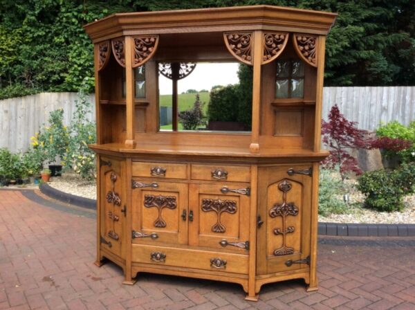 Arts and Crafts Oak Sideboard Arts and Crafts Antique Sideboards 12