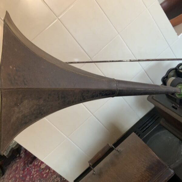 Phonograph Standard Edison with Crane & Witches Horn - Image 7