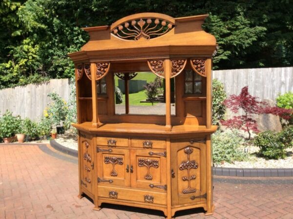 Arts and Crafts Oak Sideboard Arts and Crafts Antique Furniture 3