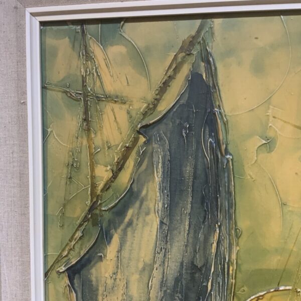 Painting 60’s oil on canvas - Image 2