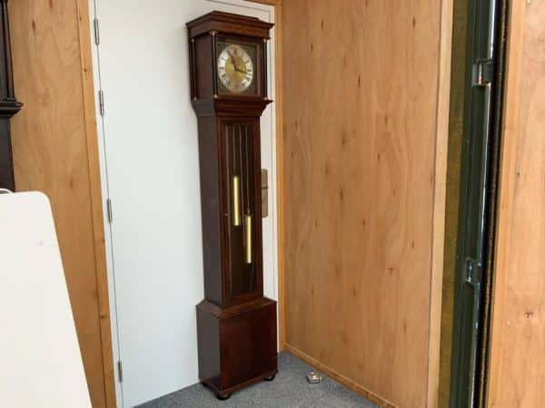 Long Cased Clock Triple Weight Driven Musical Antique Clocks 3