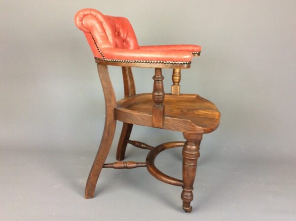 Late Victorian Desk Chair desk chair Antique Chairs 8