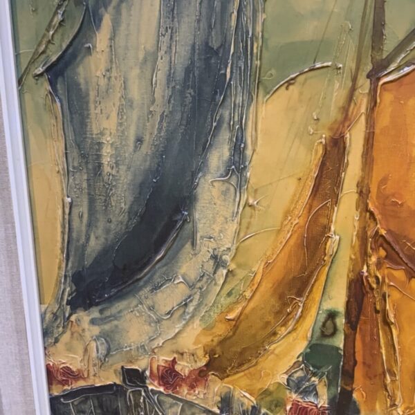 Painting 60’s oil on canvas - Image 9