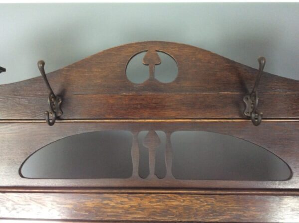 Arts and Crafts Oak Hall Stand Arts and Crafts Antique Furniture 7