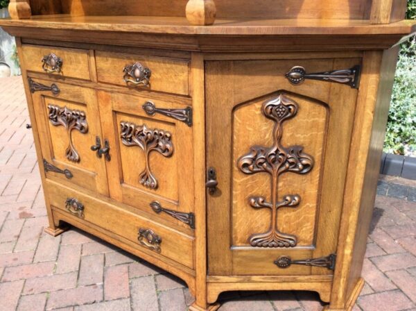Arts and Crafts Oak Sideboard Arts and Crafts Antique Sideboards 5