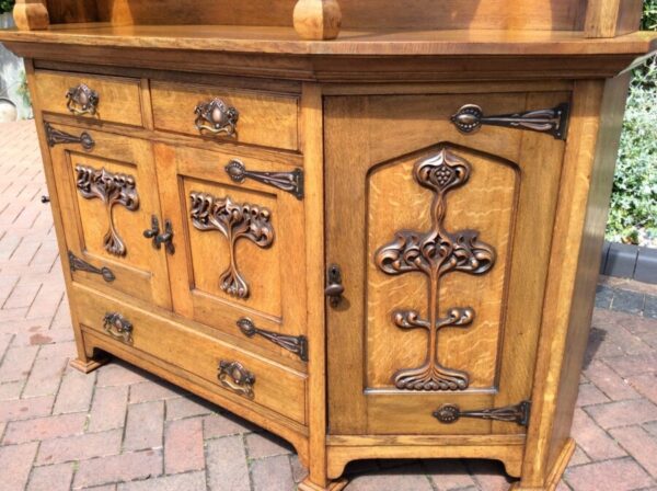 Arts and Crafts Oak Sideboard Arts and Crafts Antique Furniture 5