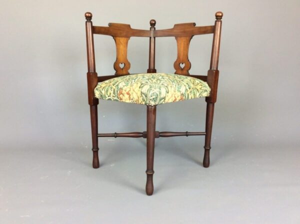 Arts and Crafts Mahogany Corner Chair - Image 2