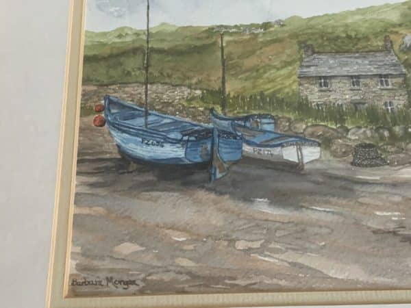 Barbara Morgan “ Penberth, Cornwall “ Watercolour - Image 3