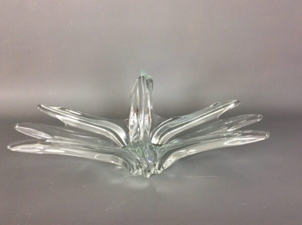 Mid Century Glass Bowl by Art Vannes, France Art Vannes Antique Glassware 3
