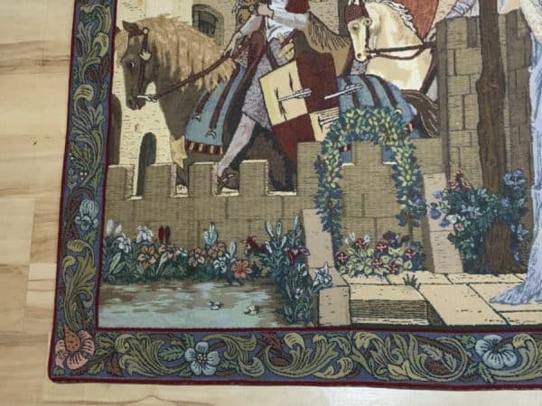 Winchester Cathedral Tapestry “ Arthurian Legend Antique Collectibles 7