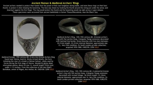 Extremely RARE ancient Islamic Bronze Archer's Thumb Ring c1,000 years old KUFIC inscription - Image 8