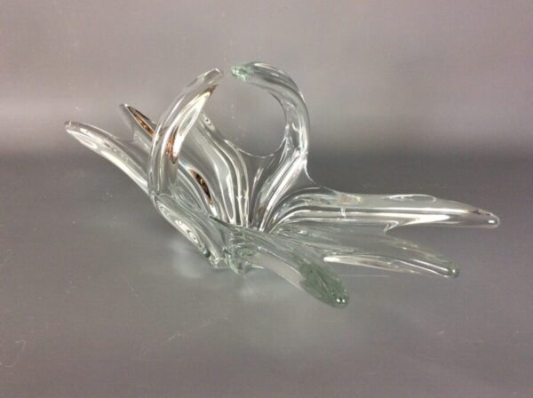 Mid Century Glass Bowl by Art Vannes, France Art Vannes Antique Glassware 4