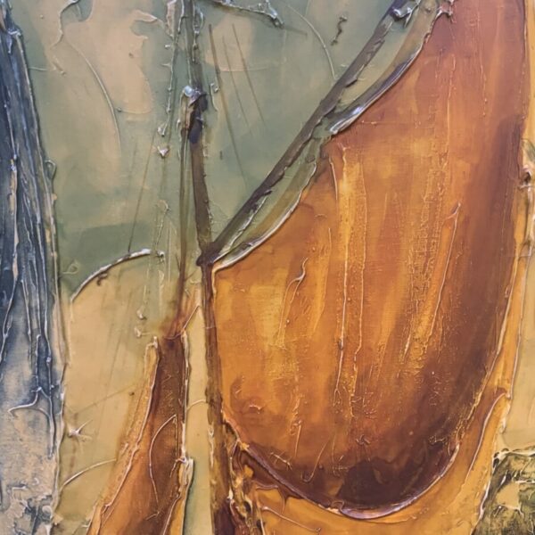 Painting 60’s oil on canvas - Image 6