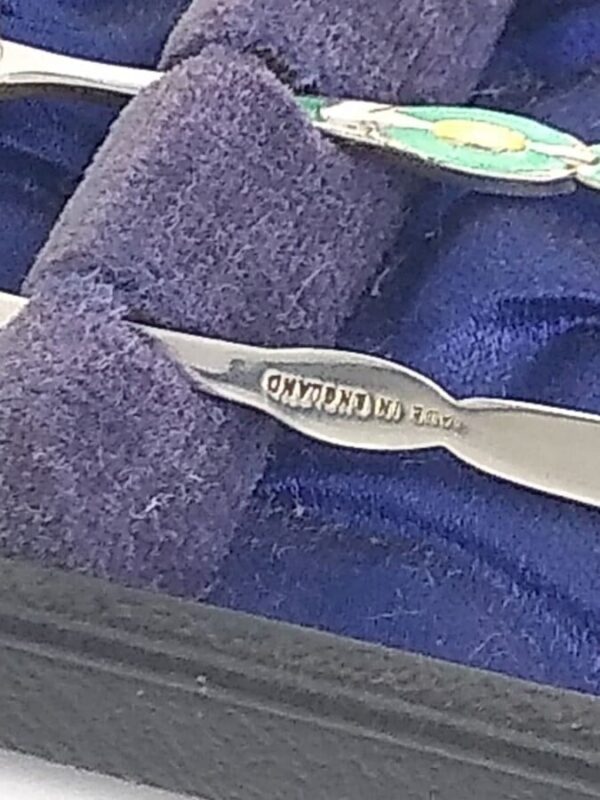 Boxed Set of Enamel Spoons - Image 3
