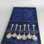 Boxed Set of Enamel Spoons Boxed Set Spoons Miscellaneous