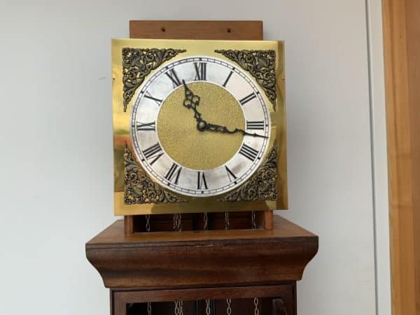 Long Cased Clock Triple Weight Driven Musical Antique Clocks 10